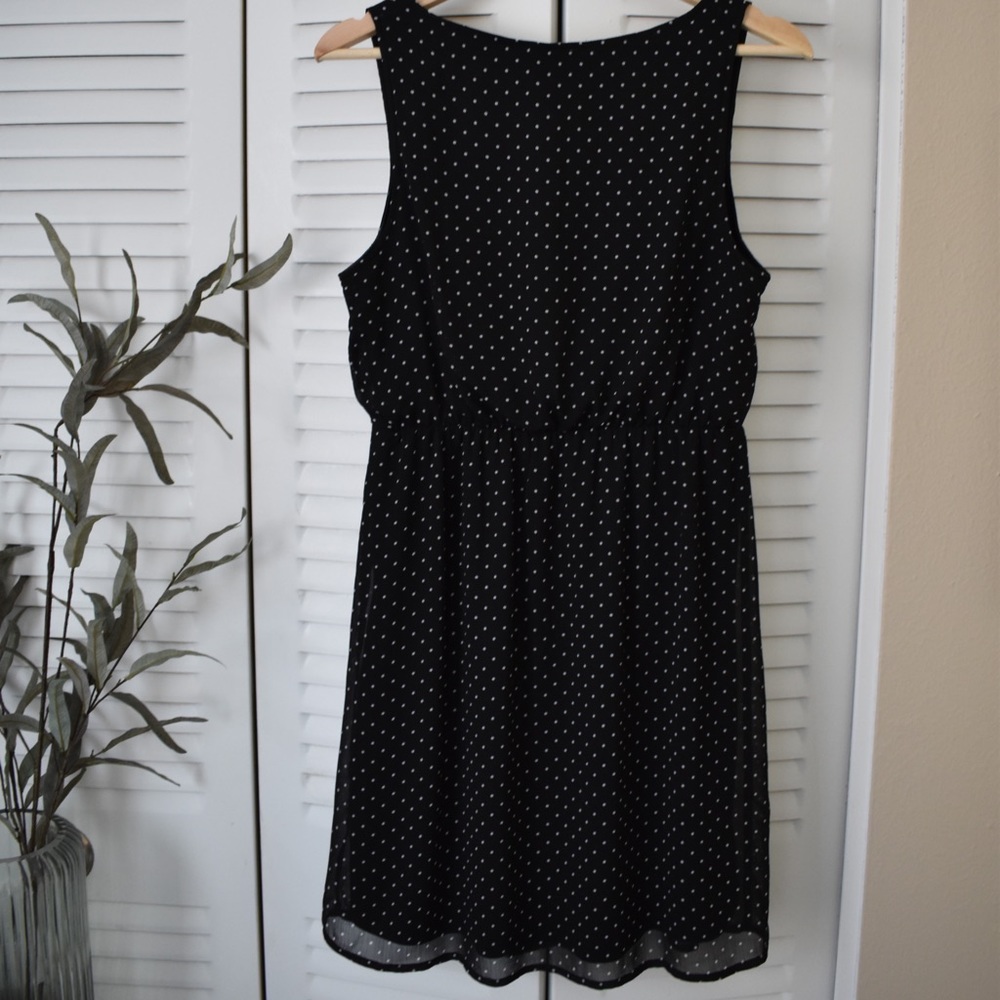 Pins & Needles Polka Dot Dress | Black & White - Picture 6 of 8